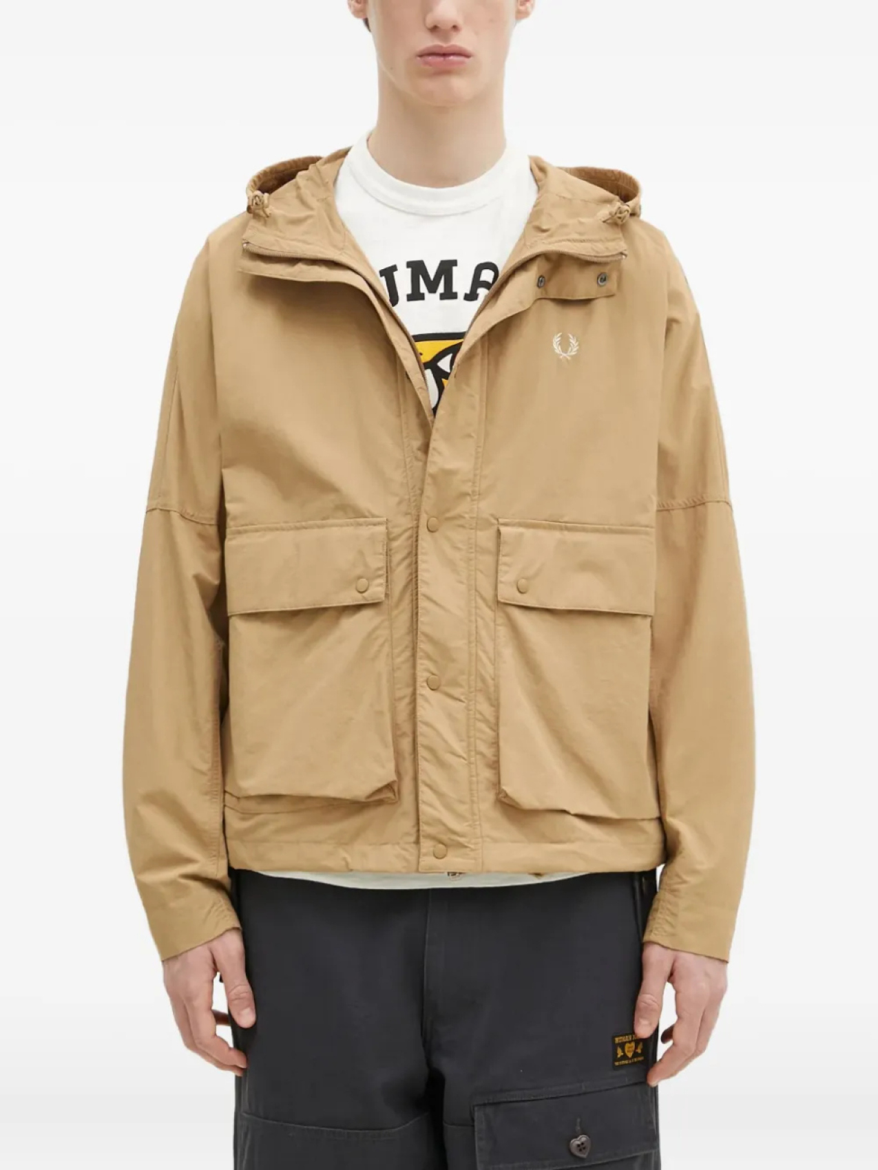 

Куртка Fred Perry с капюшоном и карманом, нейтральный