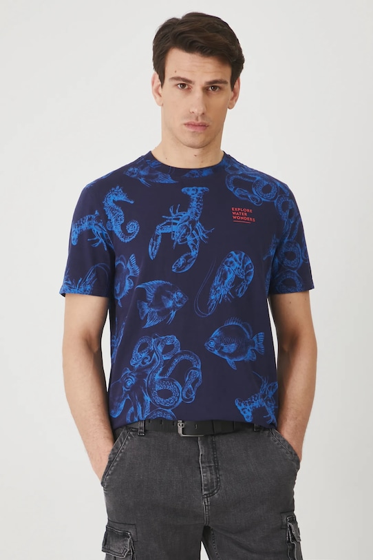 

Хлопковая футболка Medicine, темно-синий