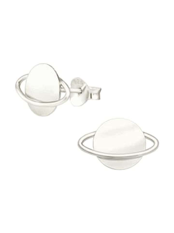 

Alexander York Серьги-гвоздики SATURN из серебра 925 пробы, комплект из 2 штук