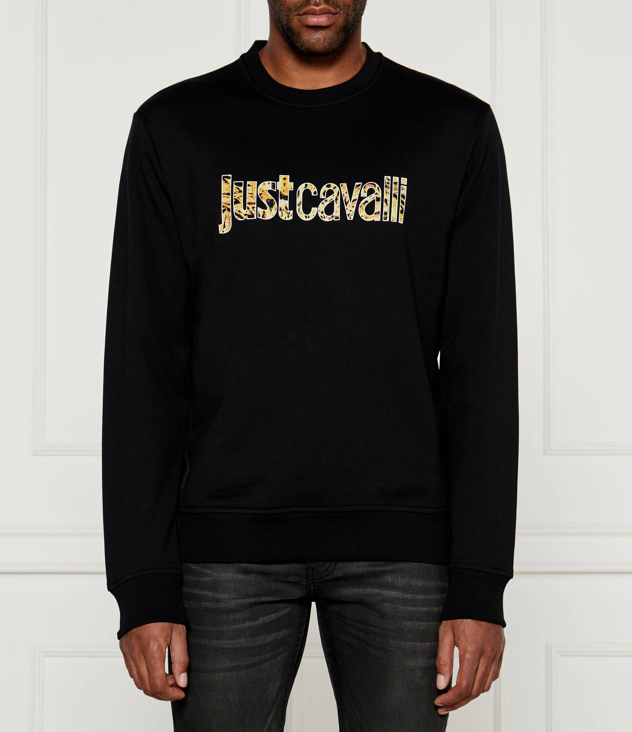 

Толстовка Just Cavalli INSTITUTIONAL Loose fit, черный