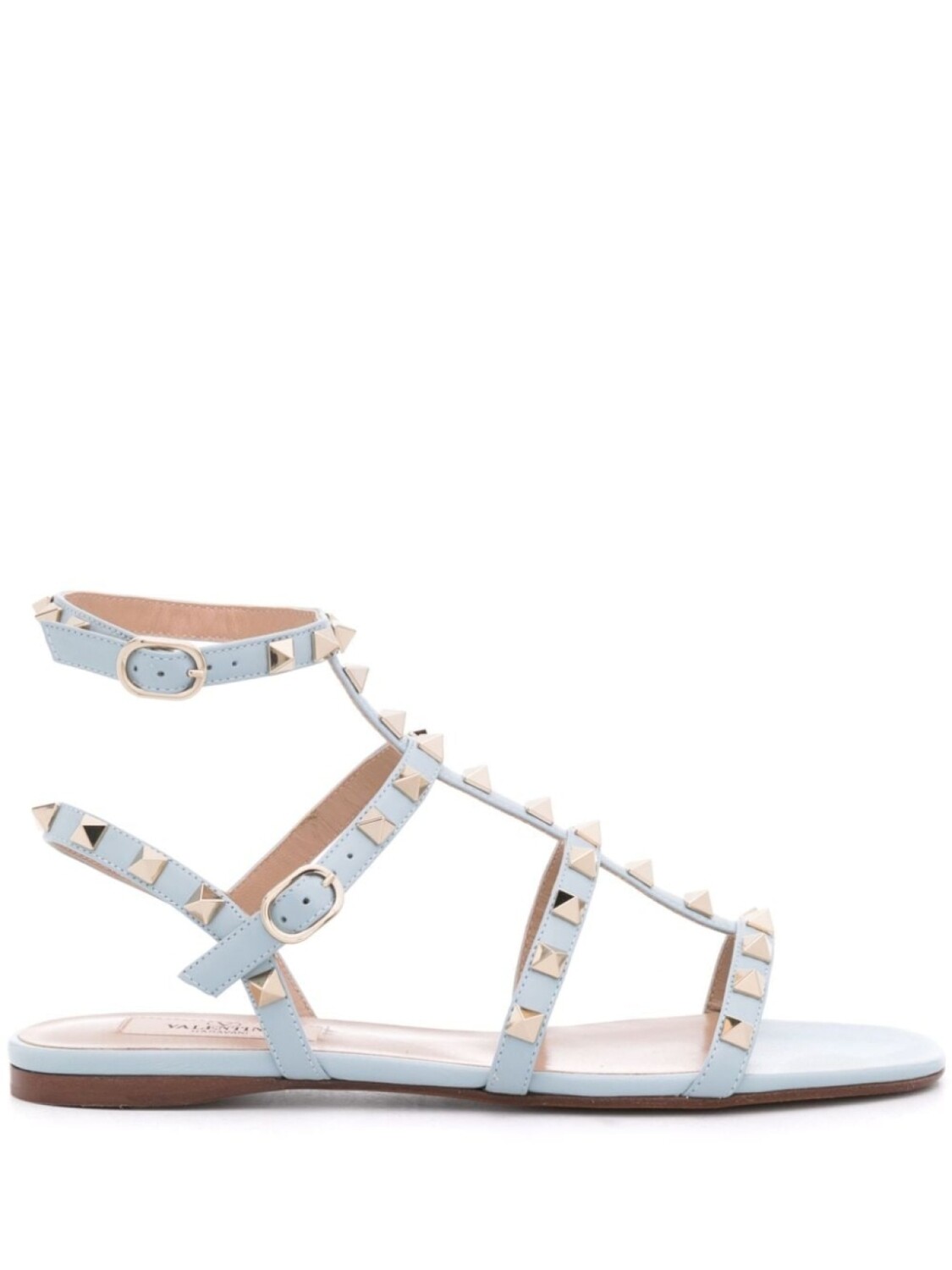 

Valentino Garavani сандалии Rockstud из кожи на плоской подошве, синий