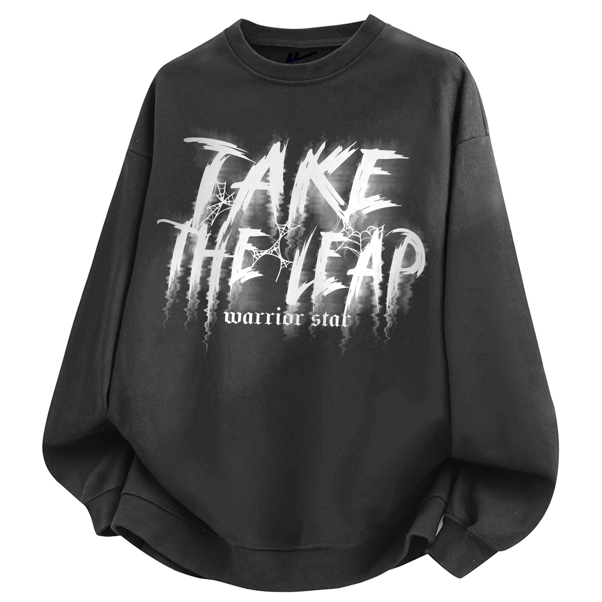 

Свитшот Unisex Crew Neck Moderate Regular WARRIOR, темно-серый