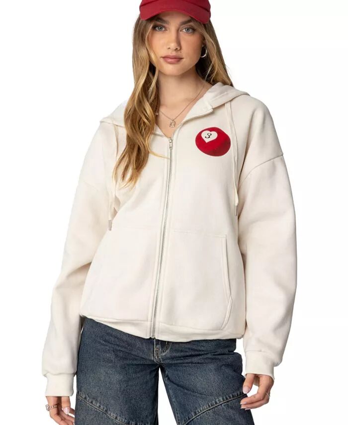 

Женская толстовка Magic 3 Oversize на молнии Edikted, коричневый/бежевый