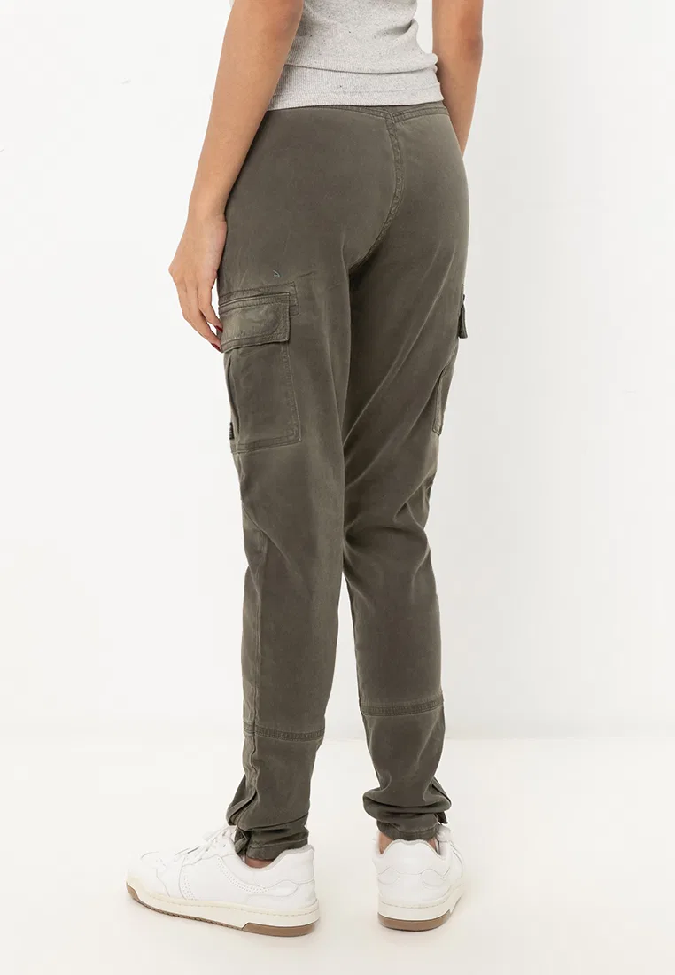 Брюки карго, узкий крой, Skinny Fit Superdry, зеленый/хаки — фото 2