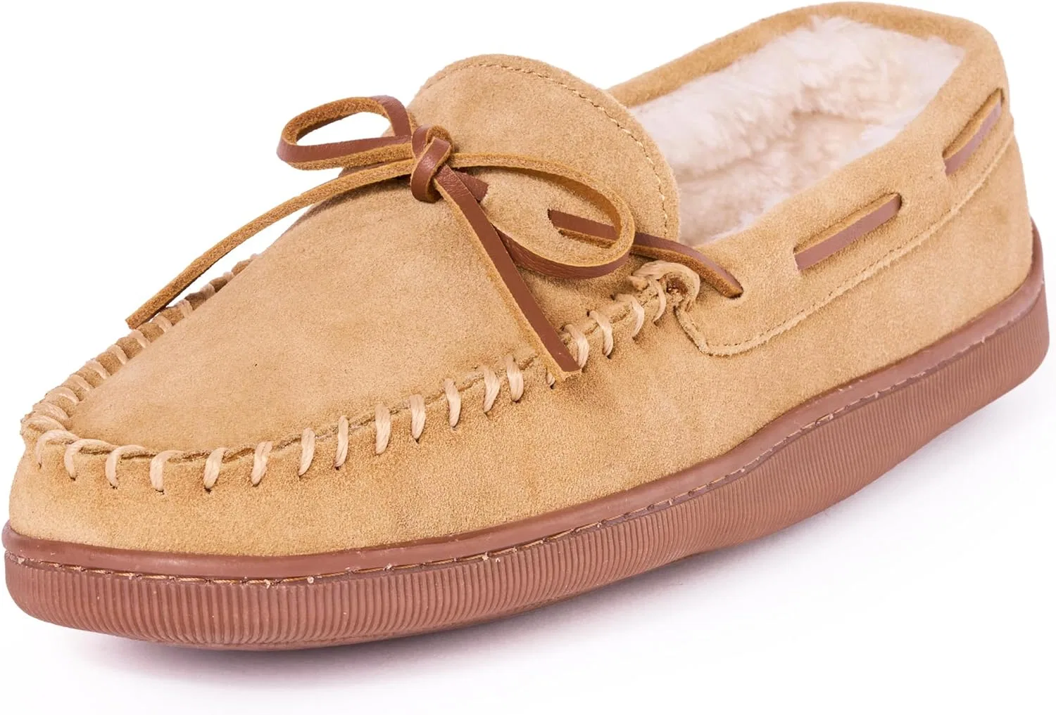 Тапочки с меховой подкладкой Minnetonka, коричневый
