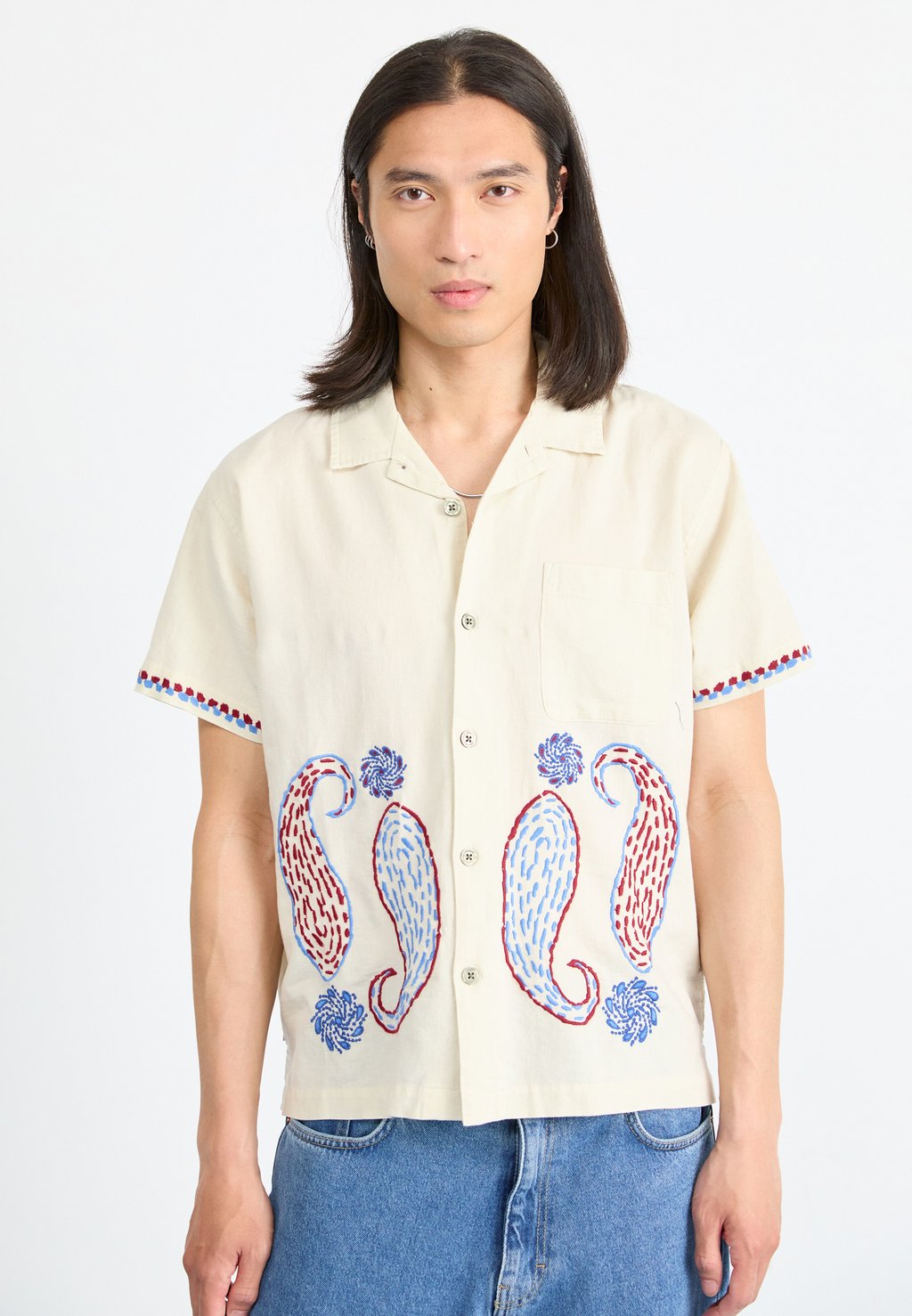 

Рубашка QUENTIN Obey Clothing, бежевый