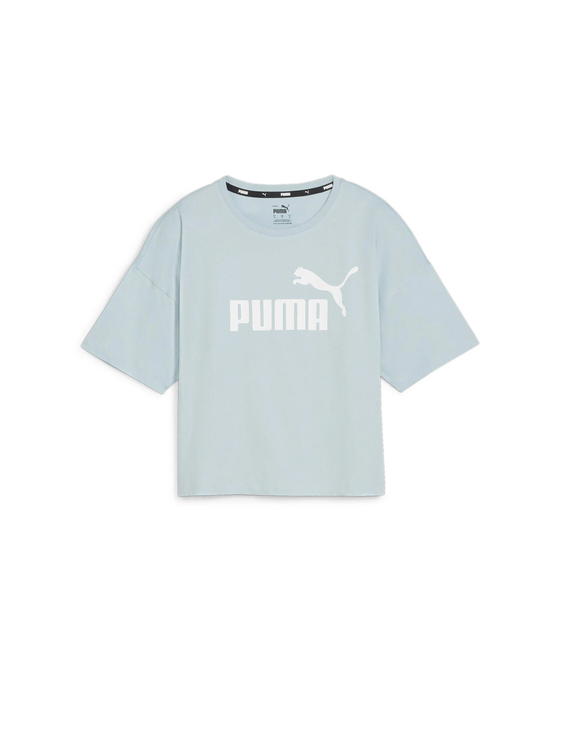 

Футболка t-shirt cropped essentials Puma, голубой