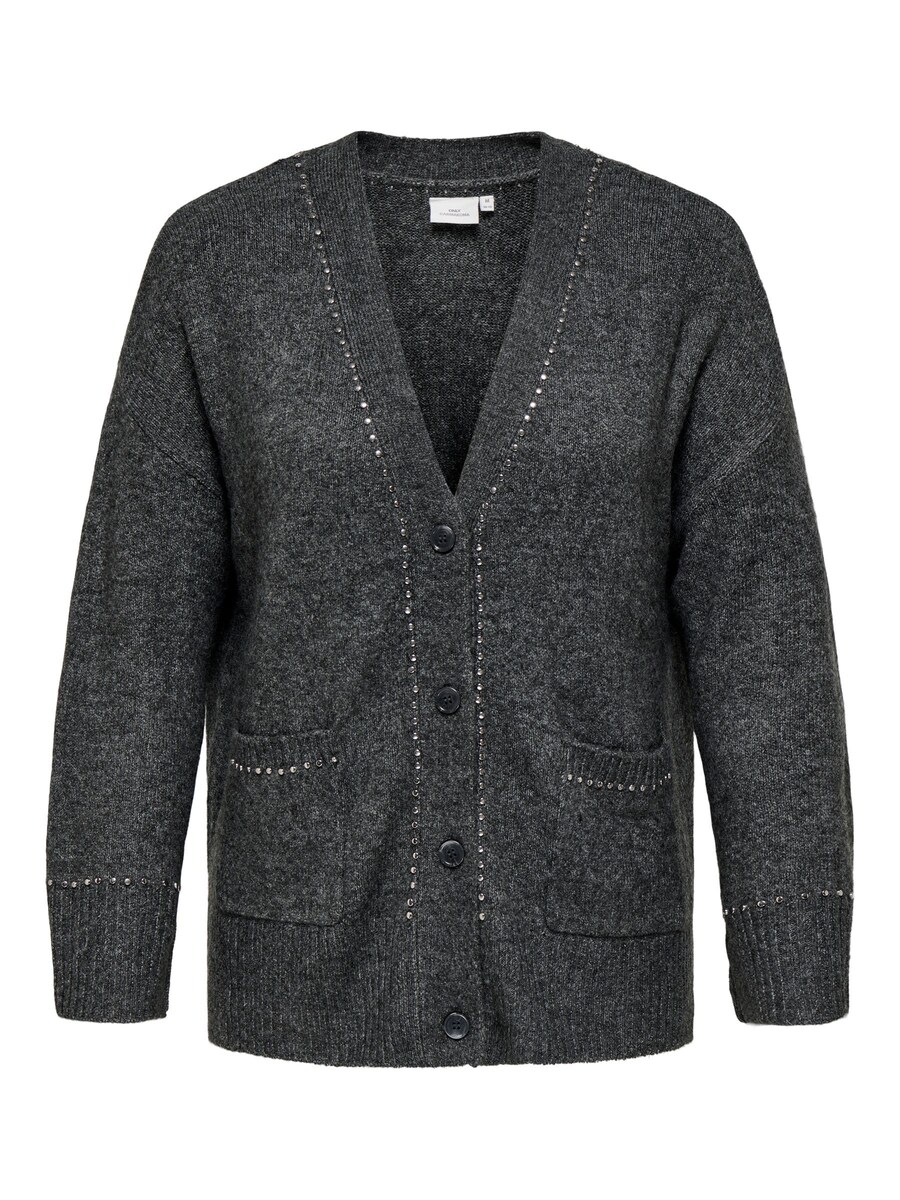 

Вязаный кардиган ONLY Carmakoma CARELSIE, Mottled Grey