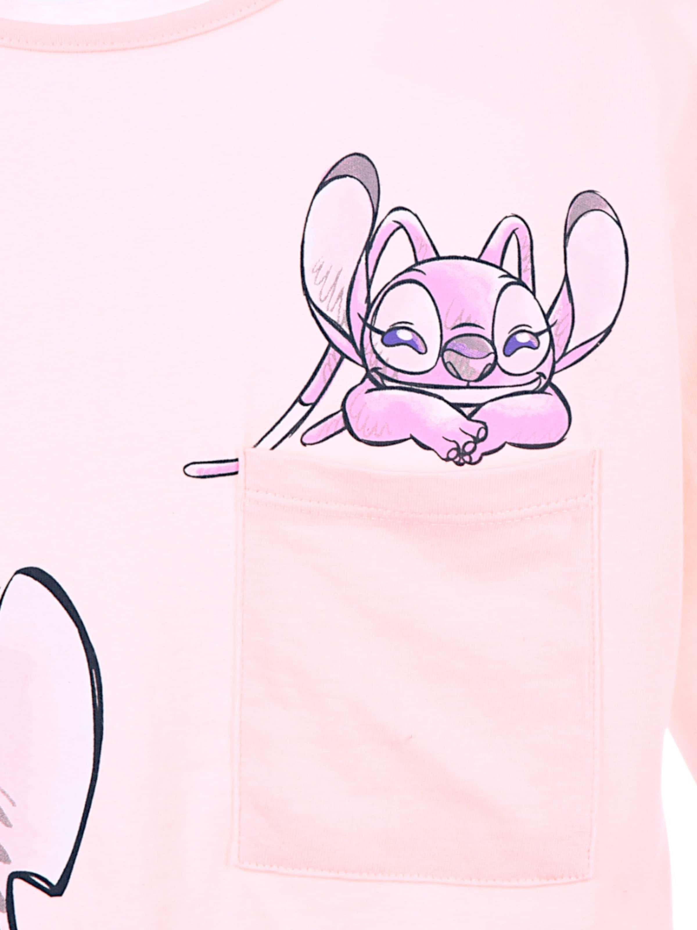 Disney Lilo & Stitch Лонгслив 'Disney Stitch Langarmshirt' в цвете Rose — фото 4