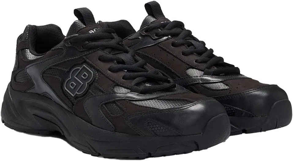 Мужские кроссовки BOSS Levitt_Runn_bbmt для бега, Black