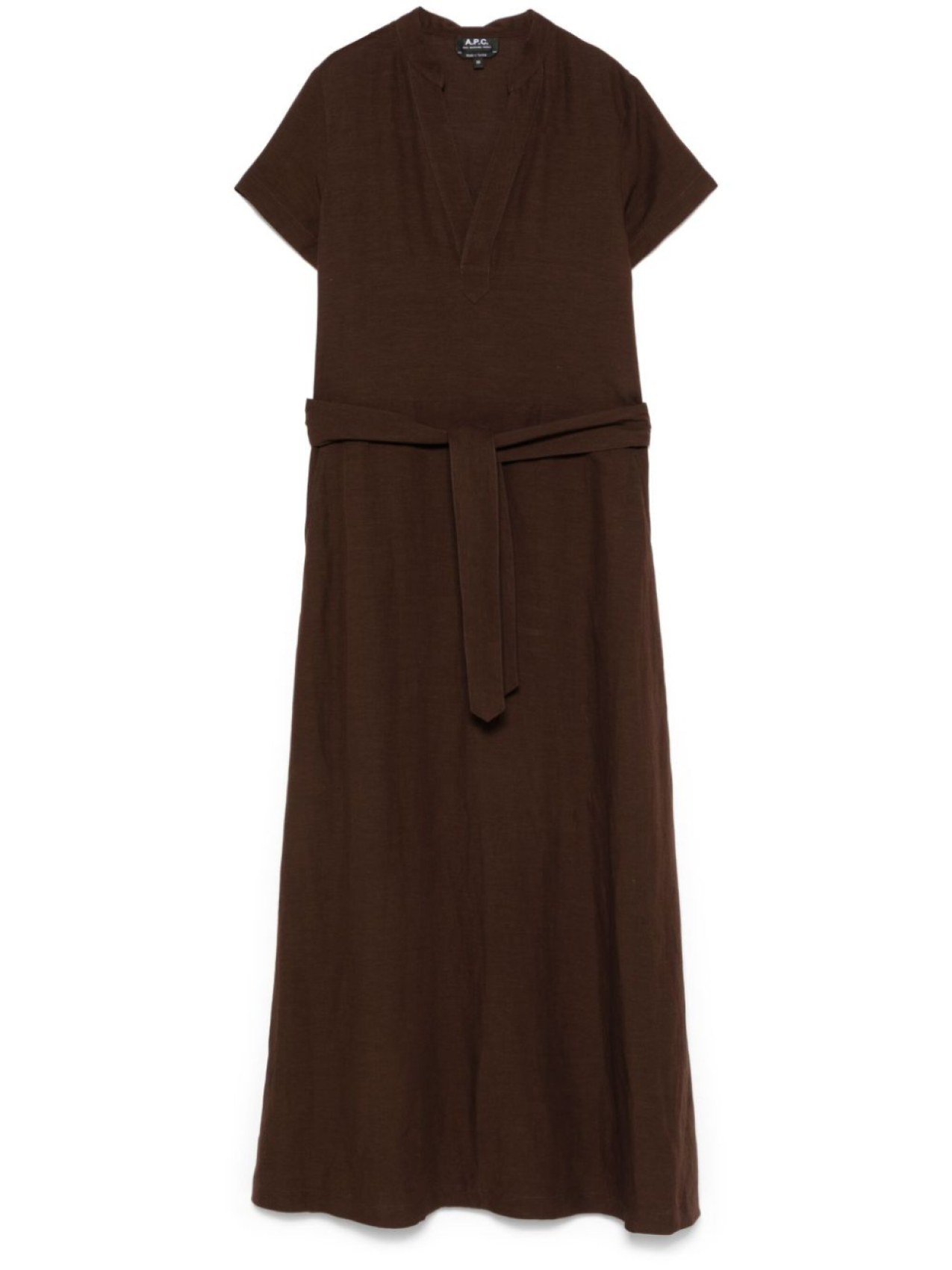 

A.P.C. платье миди Annelie, коричневый