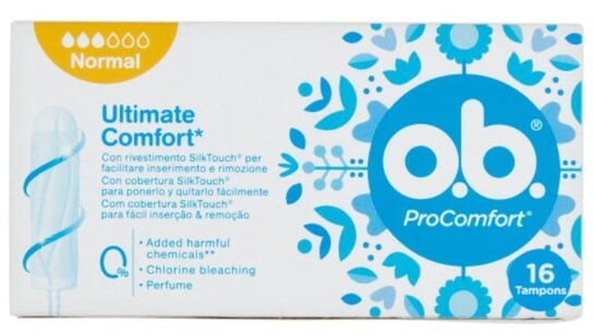 

Тампоны, 16 шт. O.B., ProComfort Normal, OB