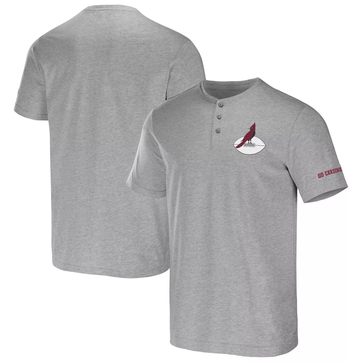 

Мужская футболка из коллекции NFL x Darius Rucker от Fanatics Heather Grey Arizona Cardinals Henley