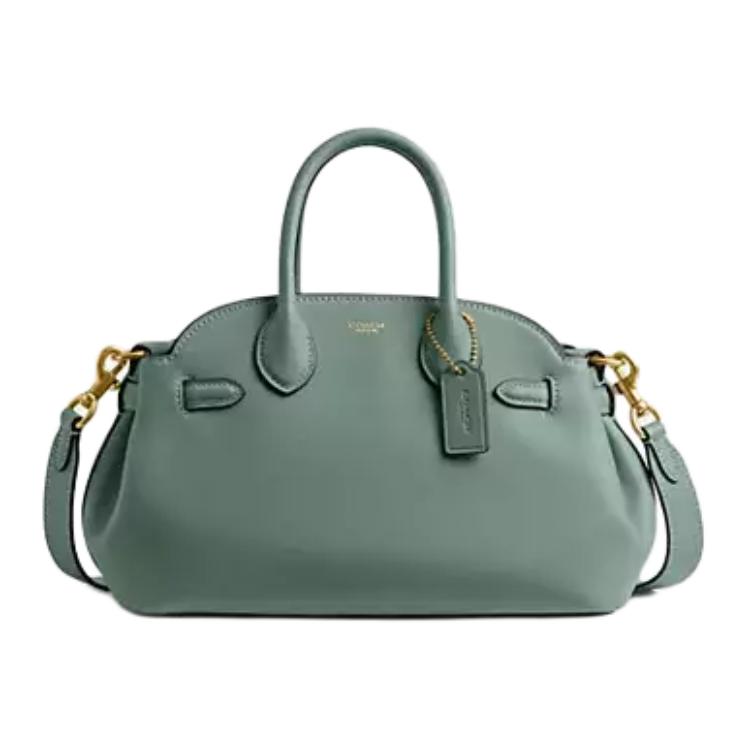 

COACH Сумка через плечо из перчаточной кожи, кроссбоди, большая женская сумка green