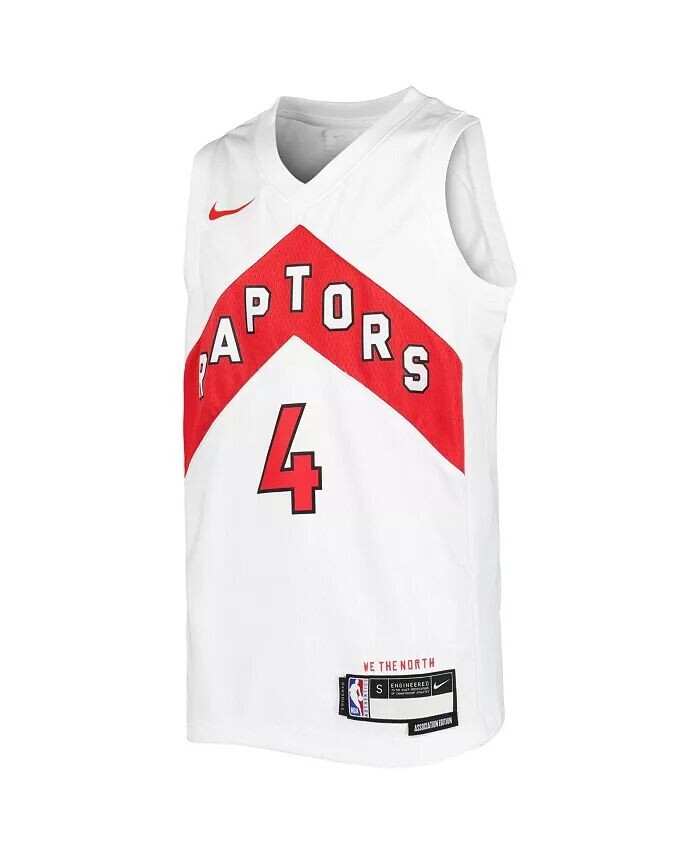 Джерси Big Boys Scottie Barnes White Toronto Raptors 2021/22 Swingman Player — Association Edition Nike — фото 3