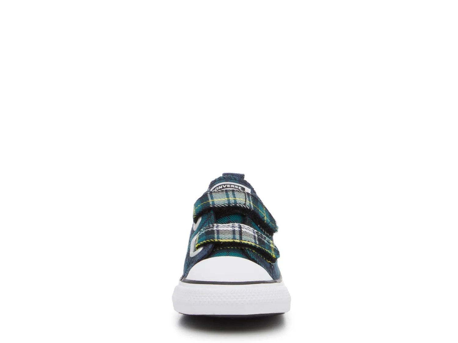 Кроссовки Converse Chuck Taylor All Star Plaid High-Top Sneaker - Kids', Blue/Green Plaid — фото 2