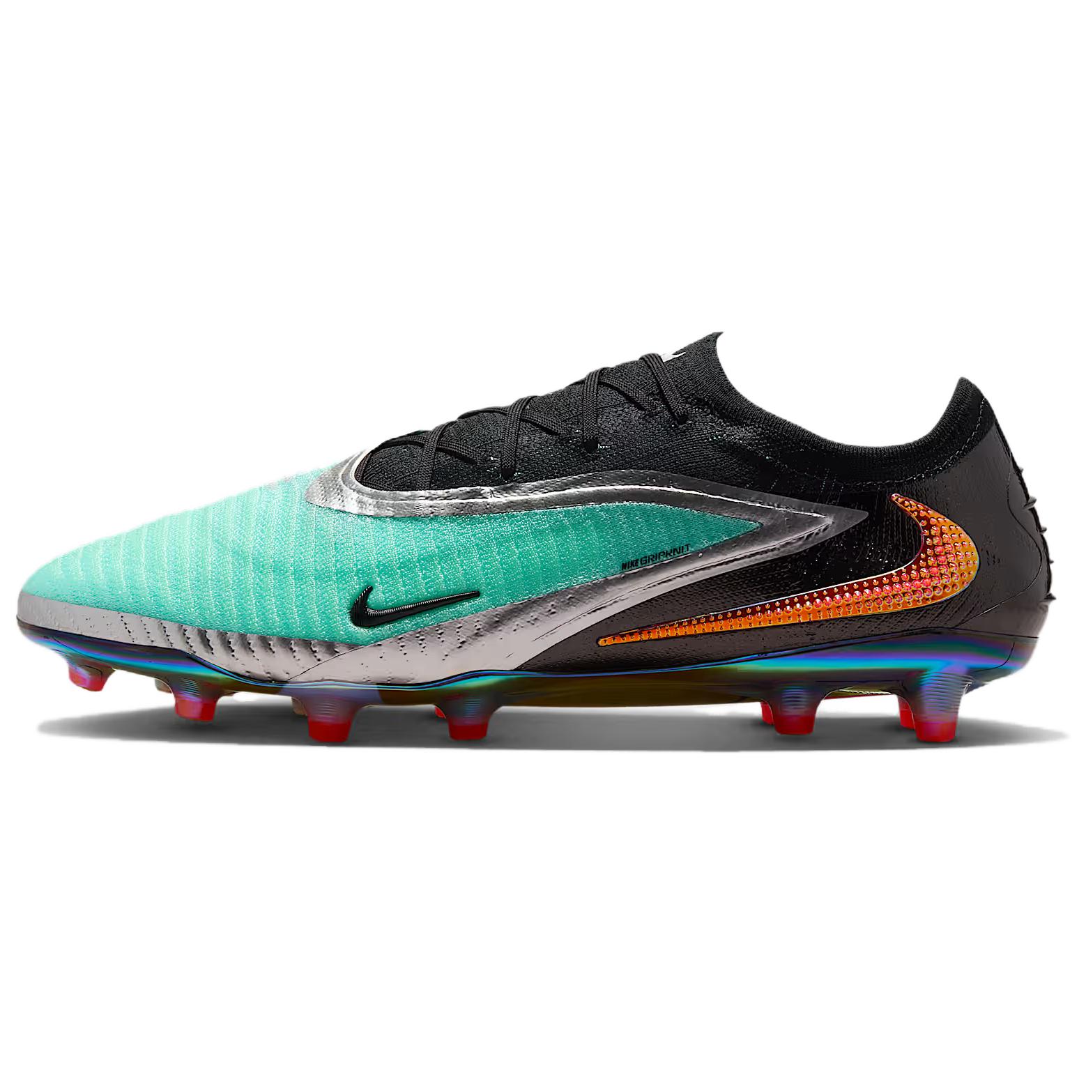 Nike Футбольные бутсы для игры на искусственном грунте, износостойкие, унисекс, черно-зеленые