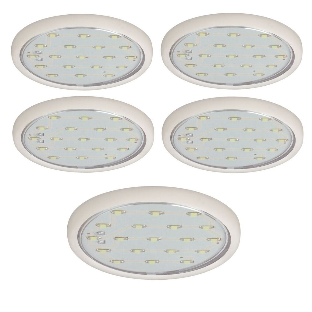 

Комплект накладных мебельных светильников Paulmann LED 5x1,22Вт 12ВА 230/12В 59мм белый/пластик1445