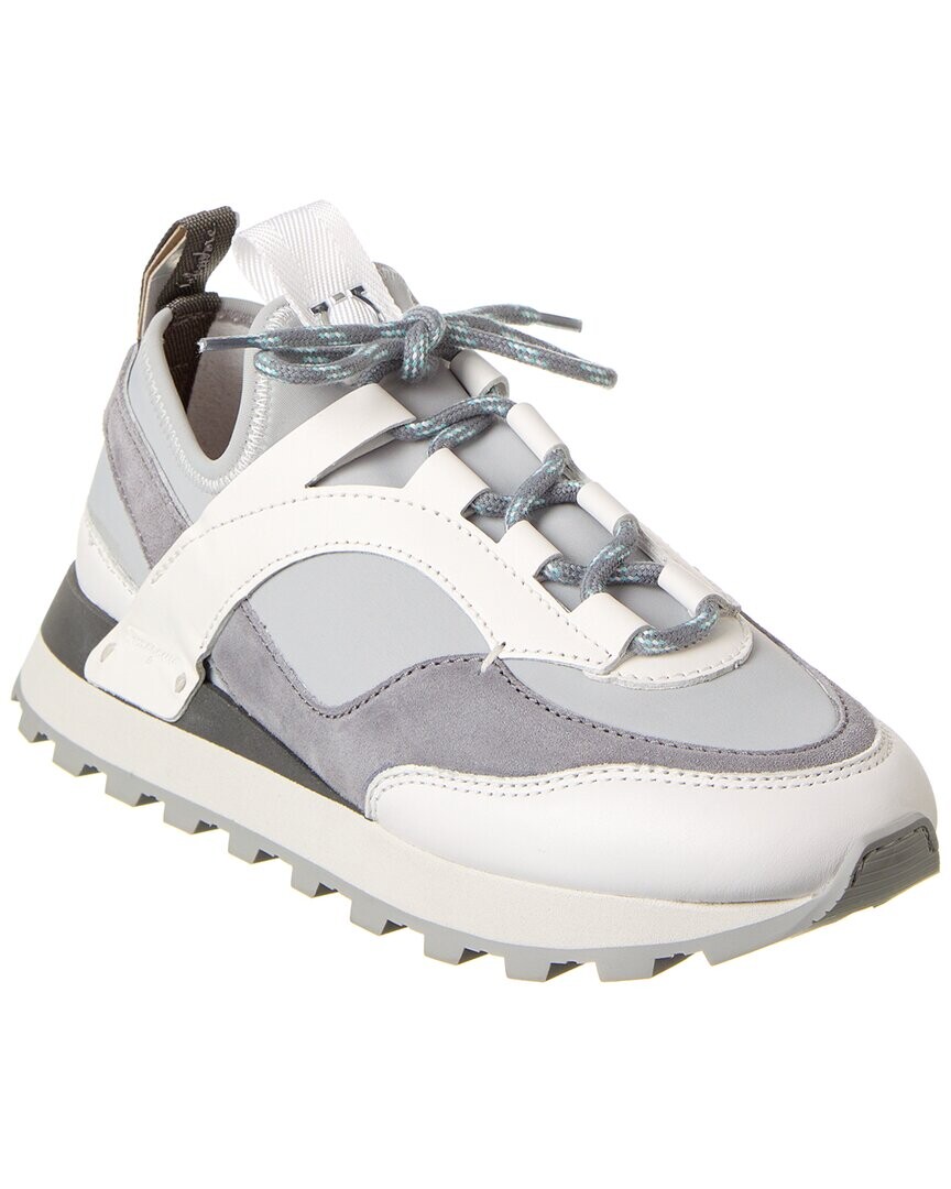 

Кроссовки Ferragamo Indy из кожи и замши Salvatore Ferragamo, белый