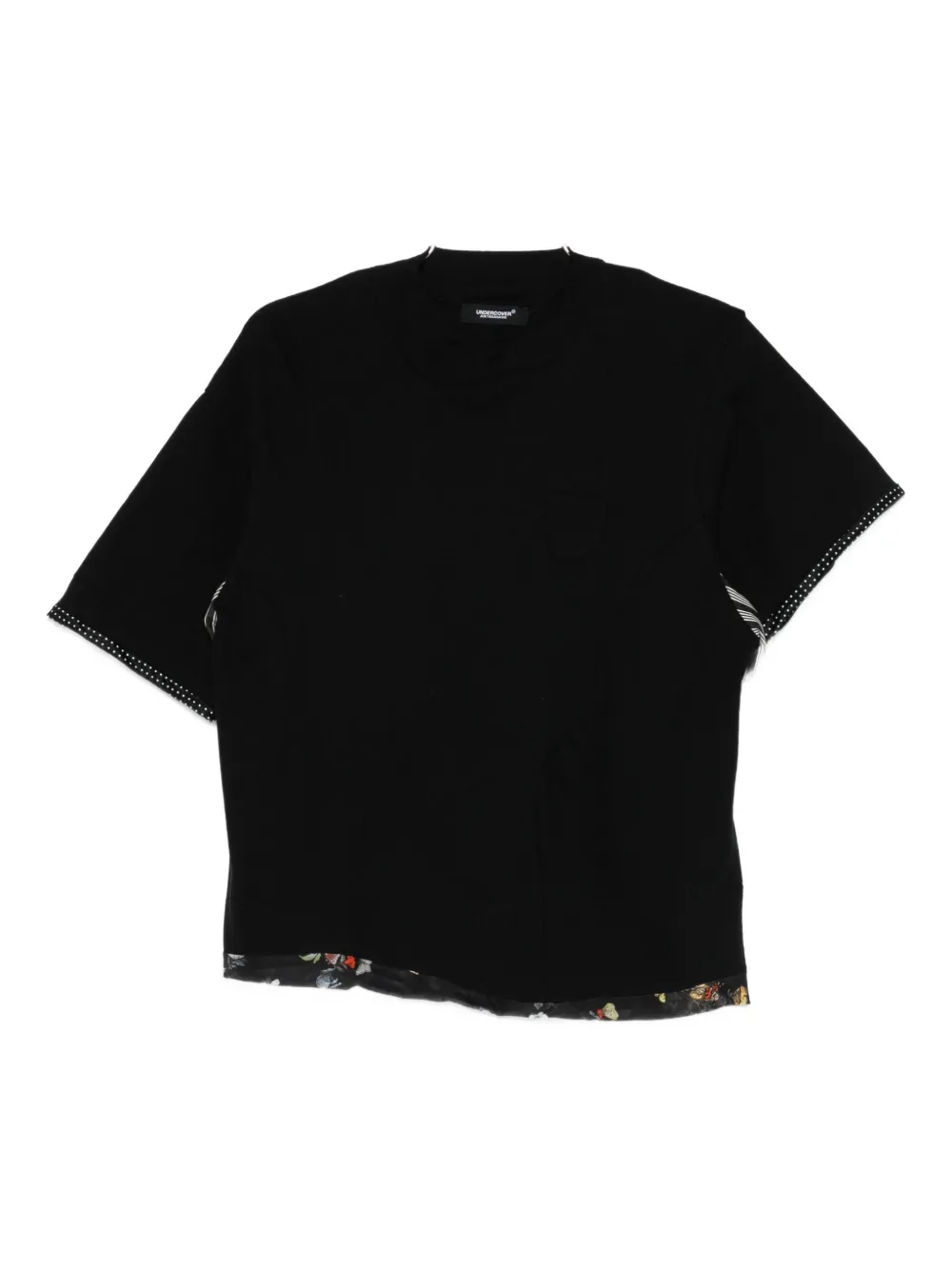 

Футболка с принтованной отделкой Undercover, черный