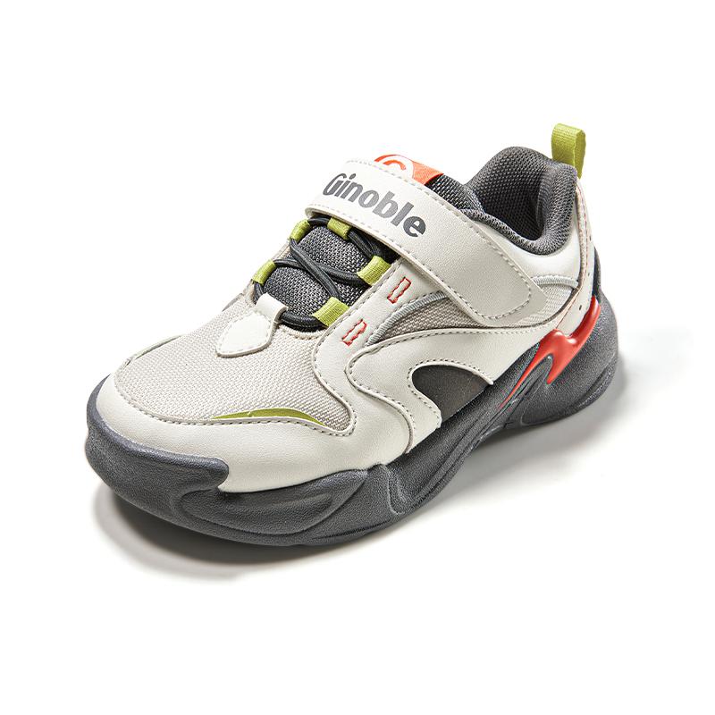 

Легкие амортизирующие низкие кроссовки для малышей GINOBLE, белый/серый