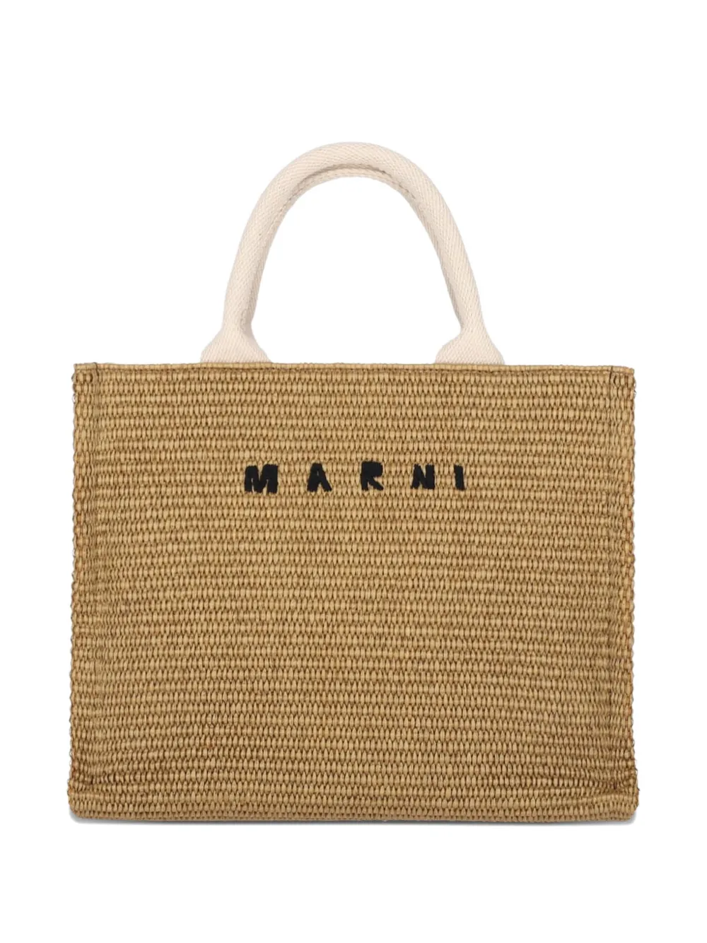 

Малая сумка-тоут East-West с логотипом Marni, бежевый