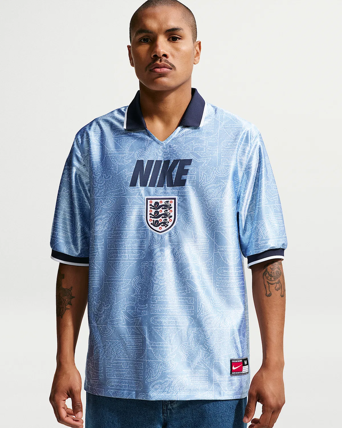 Мужская футболка Nike Dri-FIT с коротким рукавом England Energy, Work Blue/White/Obsidian