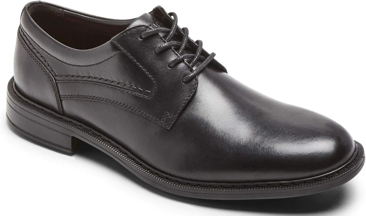 Мужские туфли Oxford Rockport Parsons с гладкой передней частью, черный