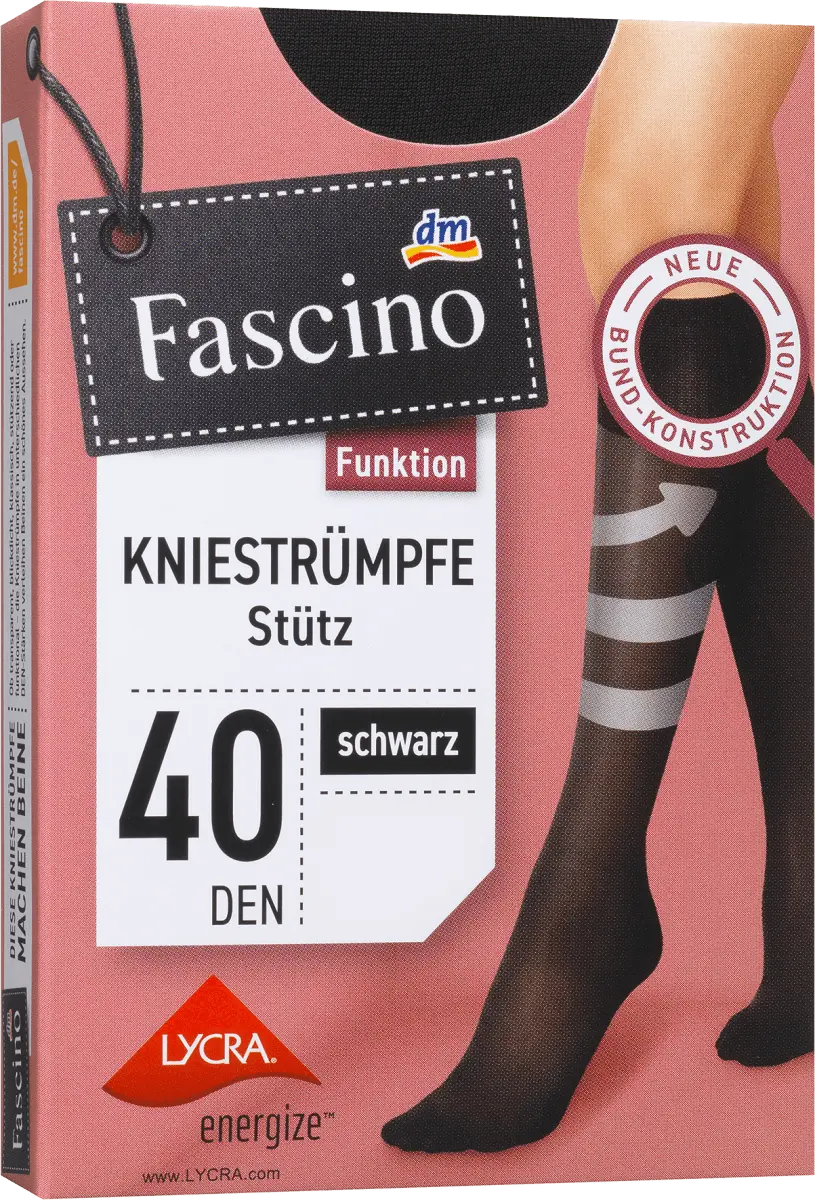 

Гольфы с функцией поддержки черного размера. 39-42 40 ден 10шт. Fascino