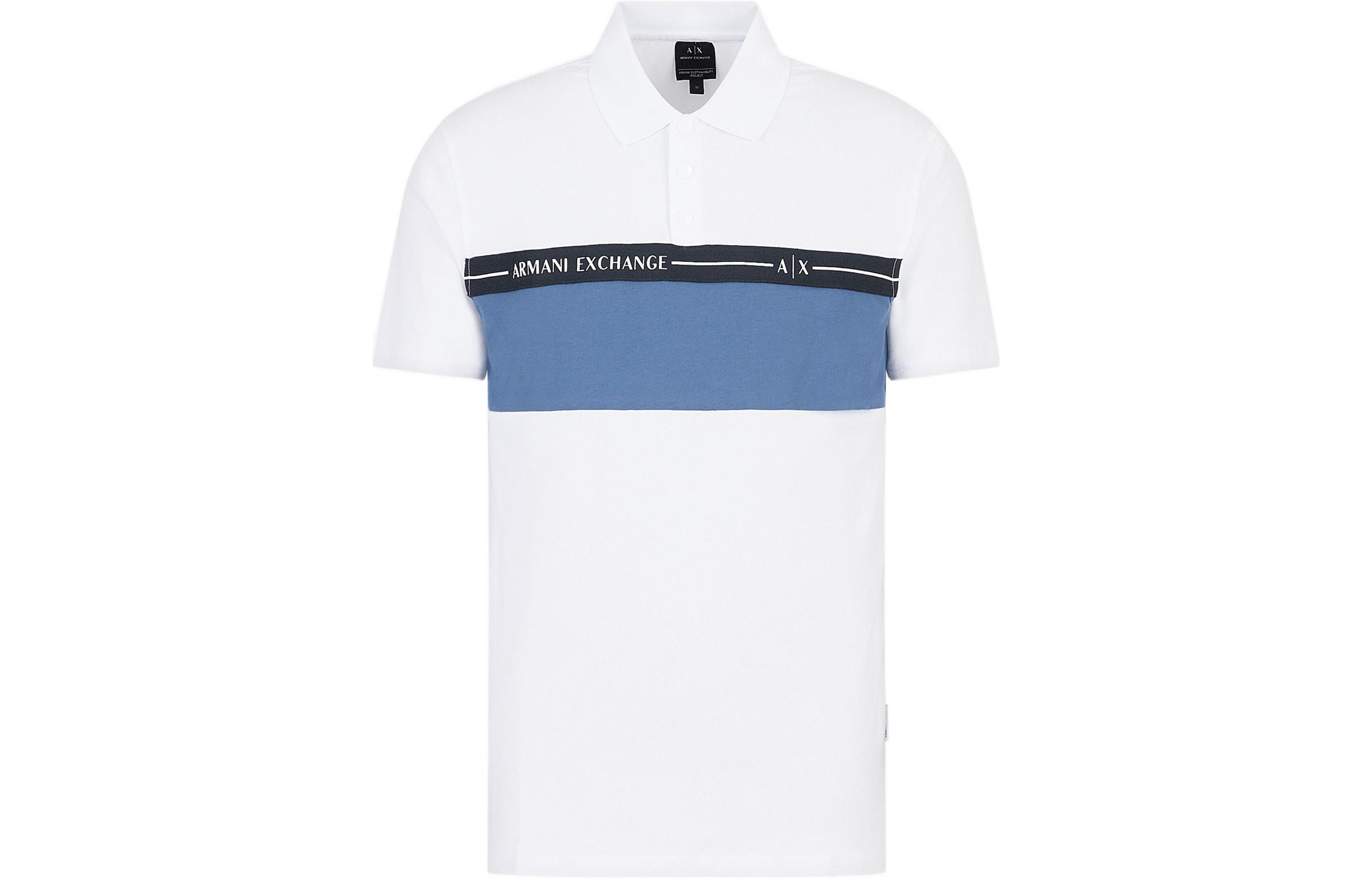 

Футболка-поло AE мужская ARMANI EXCHANGE, белый