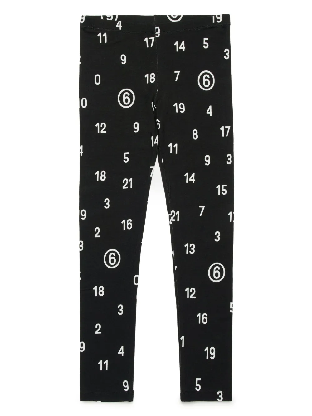 

Леггинсы с принтом MM6 Maison Margiela Kids, черный