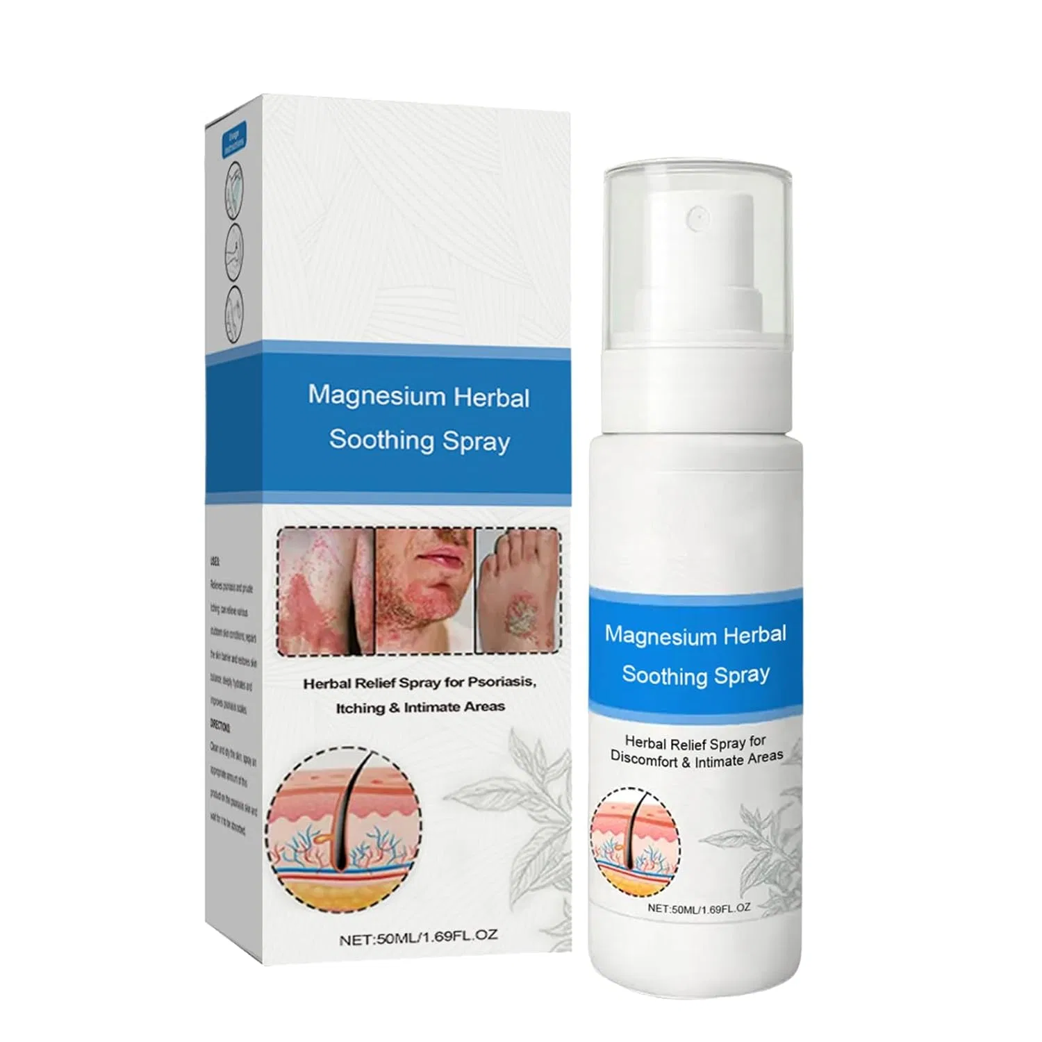 Спрей для кожи «Magnesium Herbal Psoriasis» от Zvoevo Crtzha, 1 Piece.