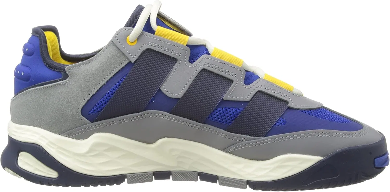 Мужские кроссовки Adidas Niteball, Grey Three Shadow Navy Team Royal Blue — фото 4
