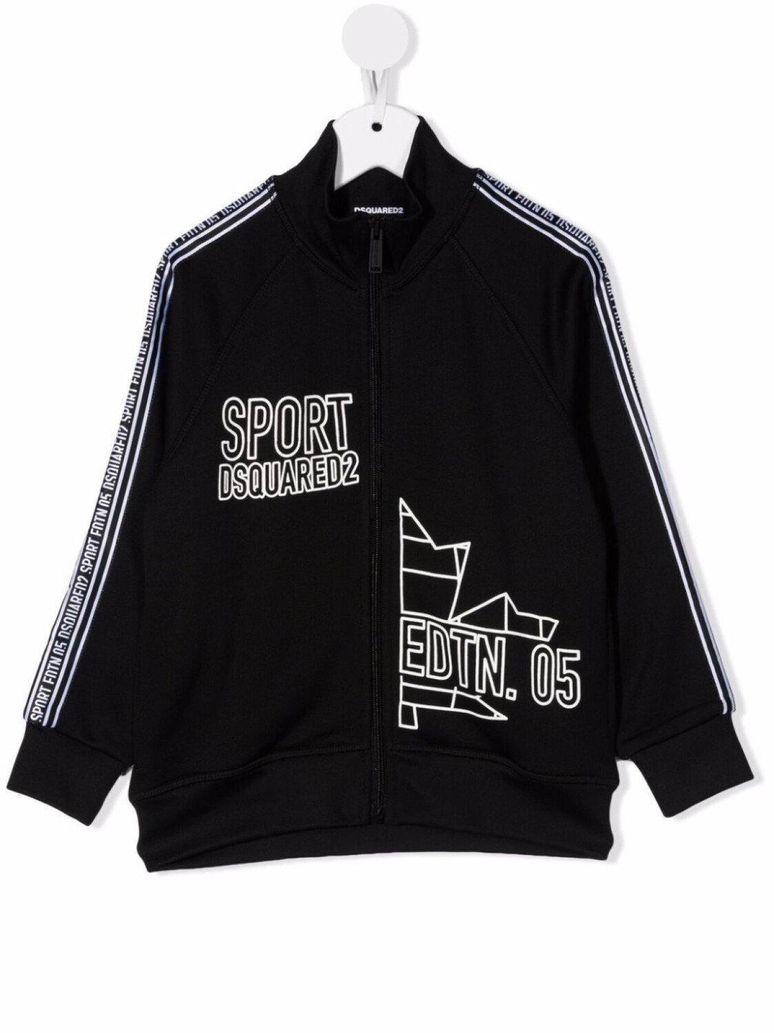 

Dsquared2 Kids куртка на молнии с логотипом, черный