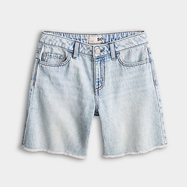 

Джинсовые шорты-бермуды для девочек 6-20 в размерах regular и plus size So, Light Wash Denim