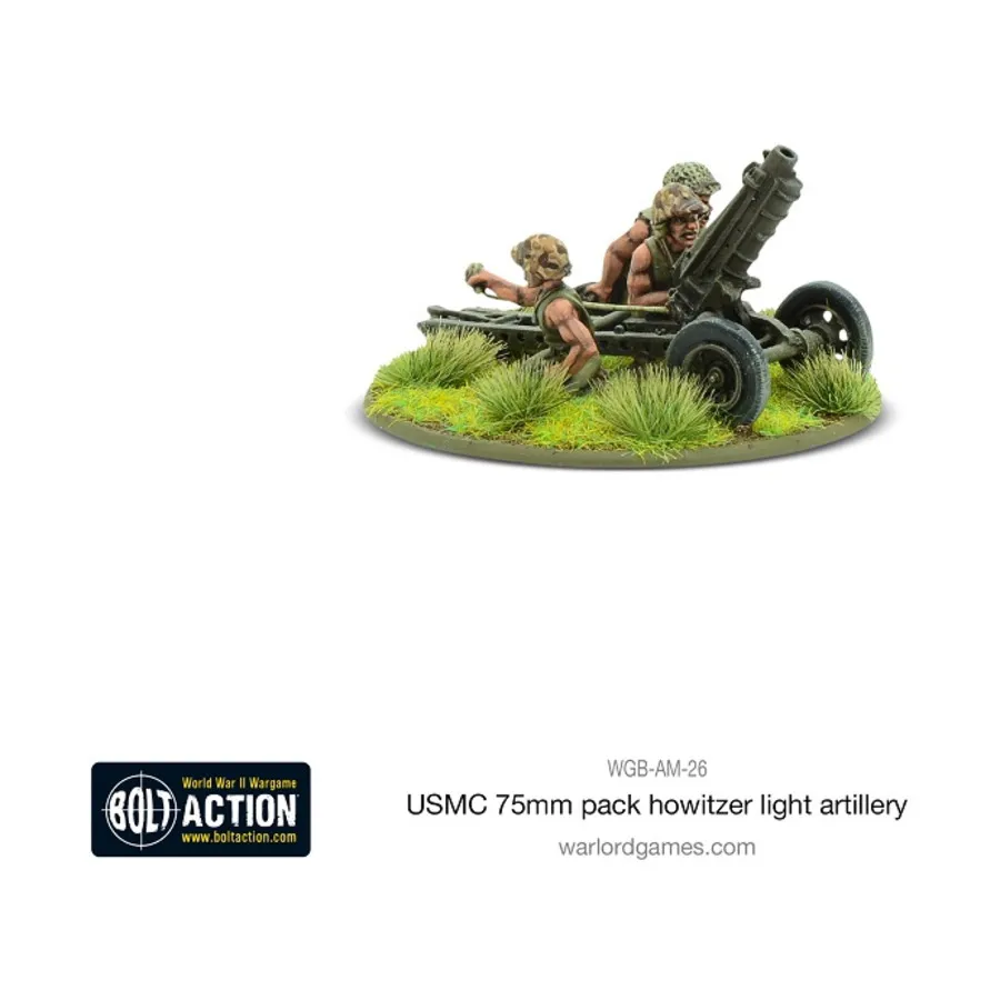

75-мм ранцевая гаубица морской пехоты США, легкая артиллерия, Bolt Action - US Marines (28mm)