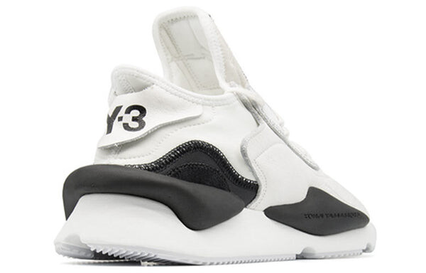 Кроссовки adidas Y-3 Kaiwa 'White Black', черный — фото 2