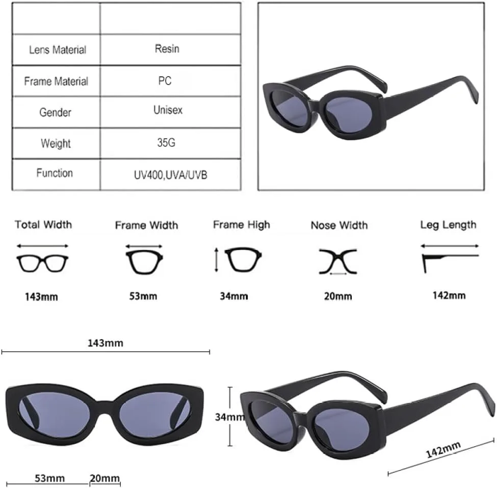 

Популярные модные солнцезащитные очки 2027 года для женщин: ретро, ​​зелёно-фиолетовые, с защитой от УФ-излучения UV400, и овальные линзы для мужчин MTZJH, Black Grey