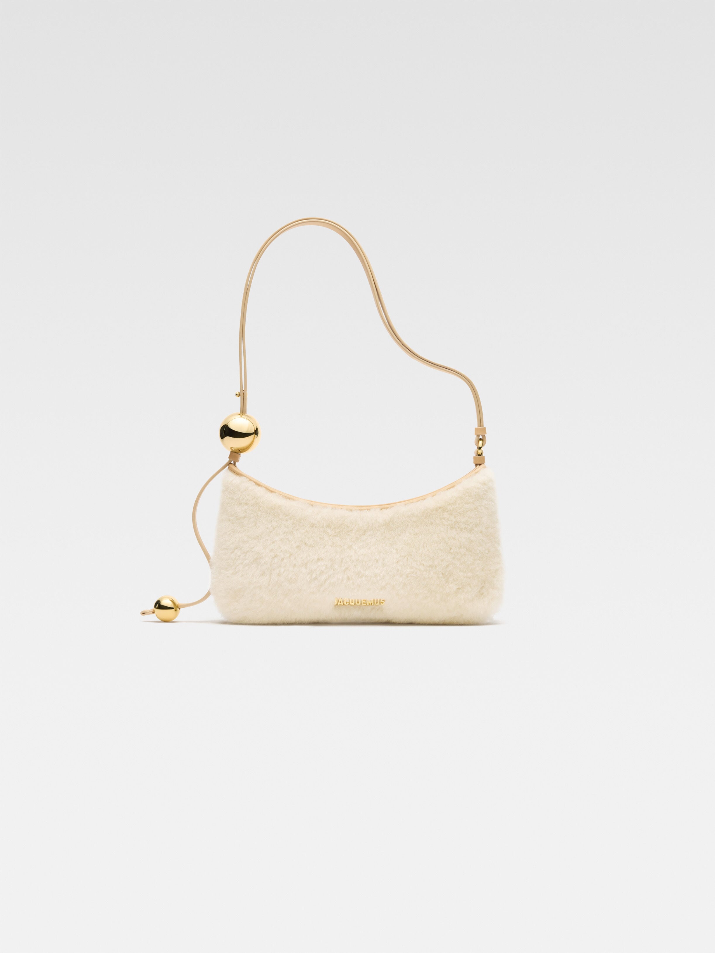 

Сумка через плечо с бисером JACQUEMUS The Bisou Perle, белый