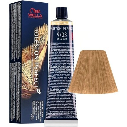 

Koleston Perfect Me+ 9/03 Очень светлый золотистый натуральный блондин 60 мл, Wella