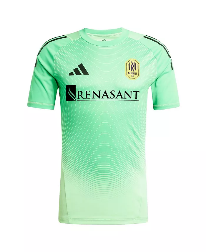 Мужская вратарская футболка Nashville SC 2025 зеленого цвета adidas — фото 2