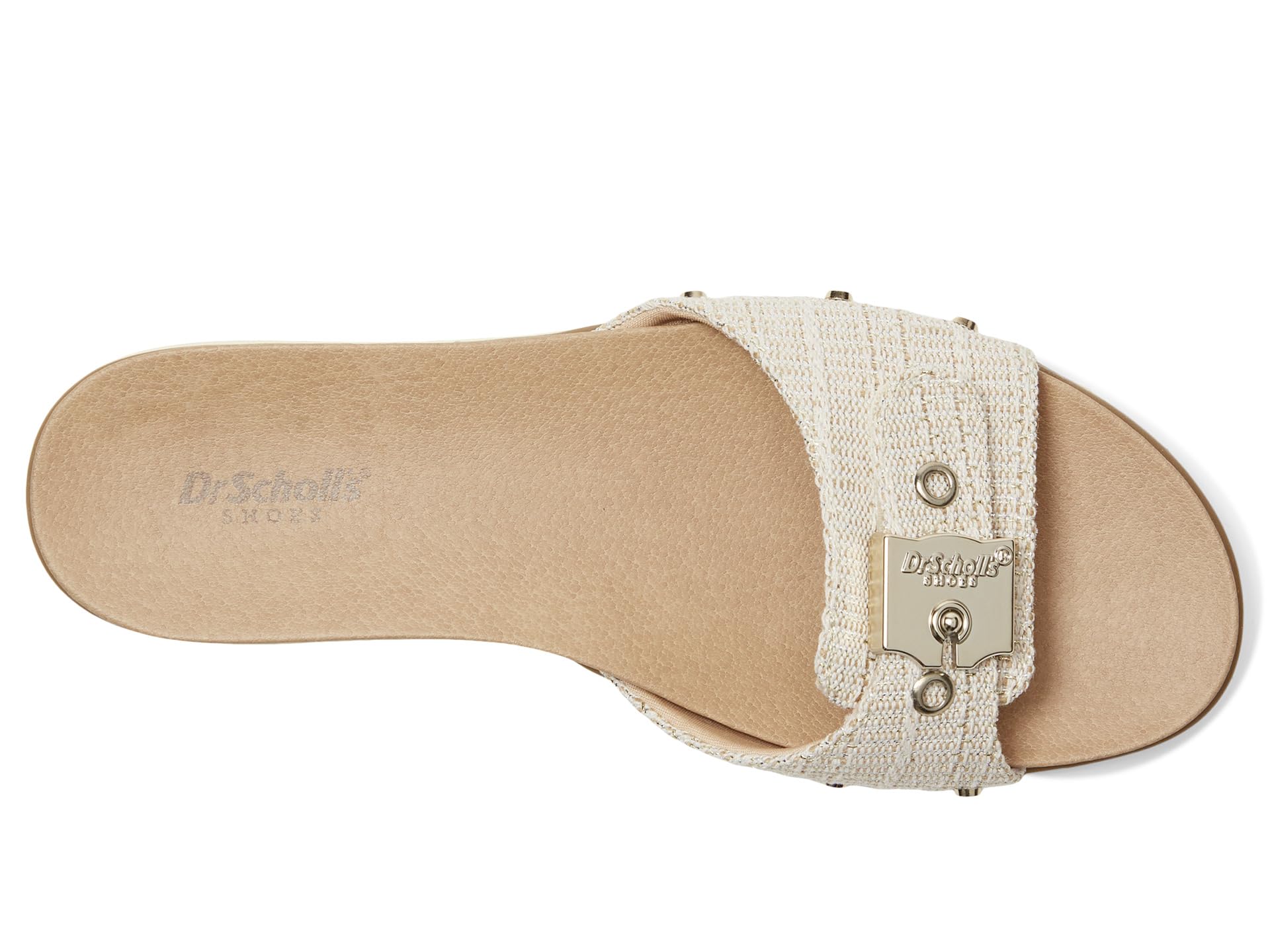 Сандалии Dr. Scholl's Nice Iconic Flat Sandal, цвет Light Gold Fabric — фото 2