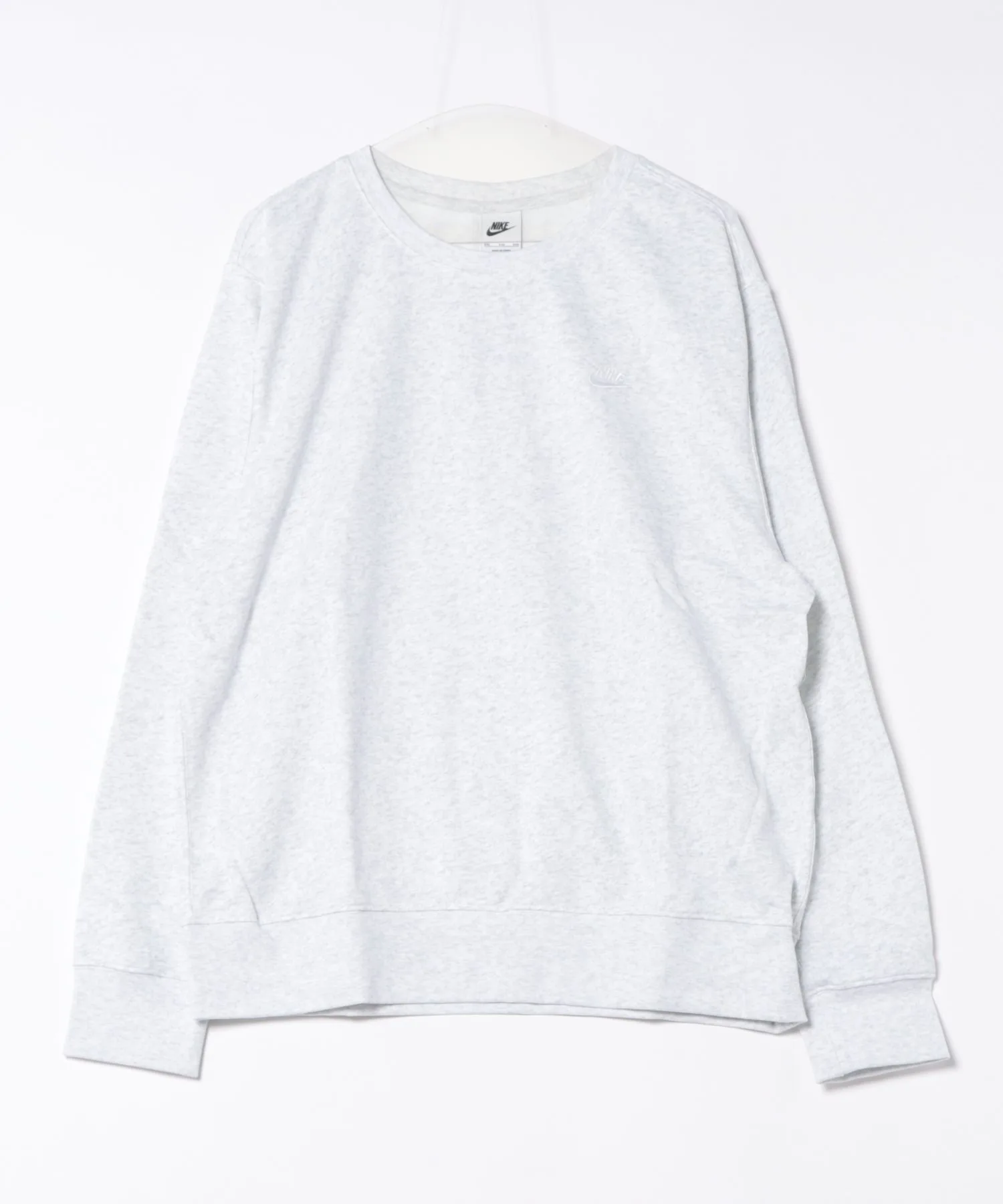Мужская футболка с длинным рукавом из флиса Club FT L/S NIKE серая