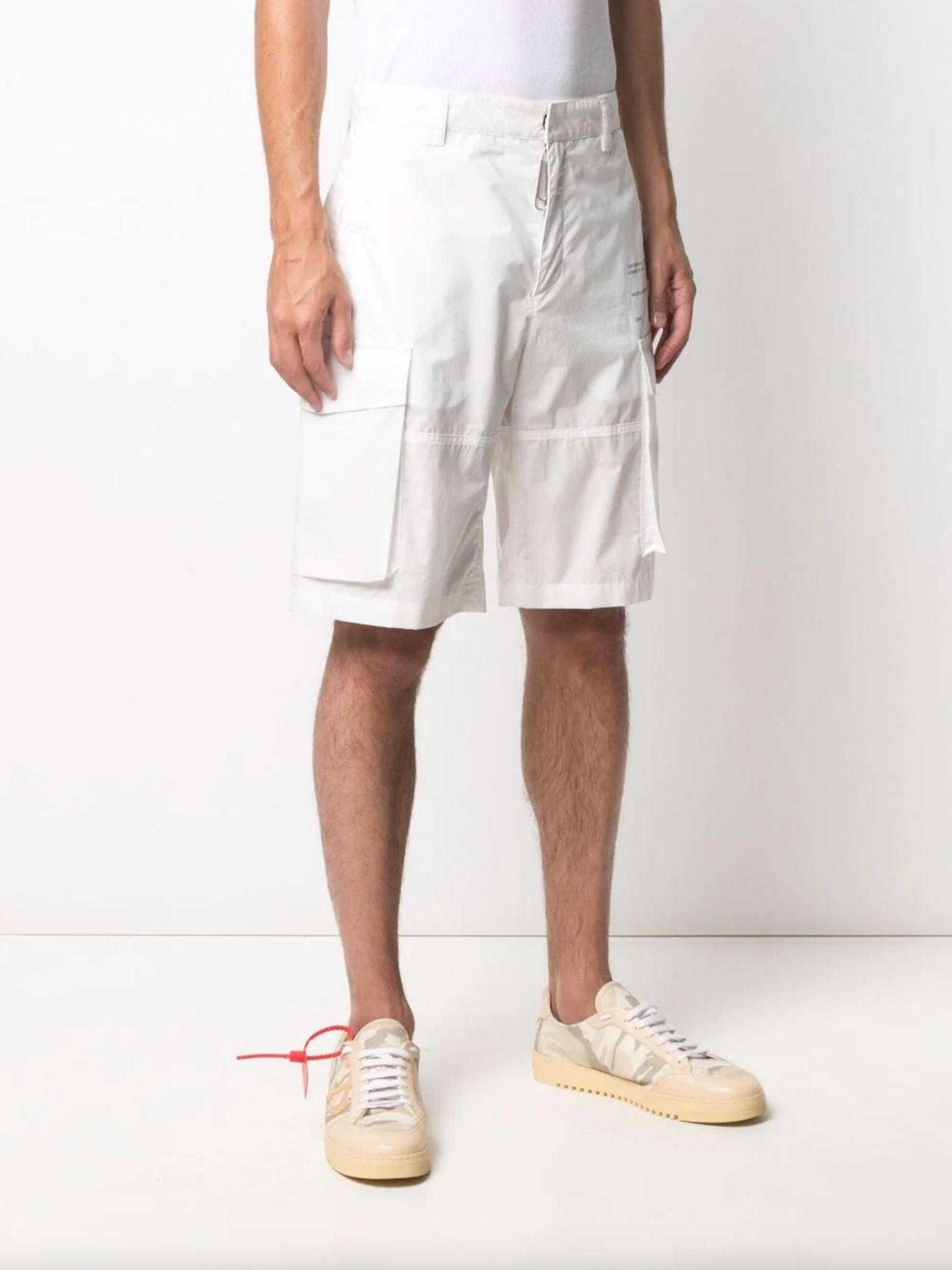 

Мужские шорты из белого хлопка Off-White