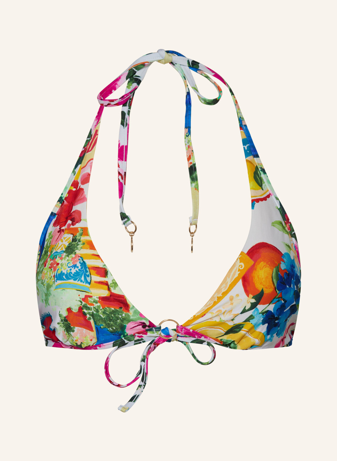 

Топ бикини с воротником халтер ciao bella Seafolly, белый
