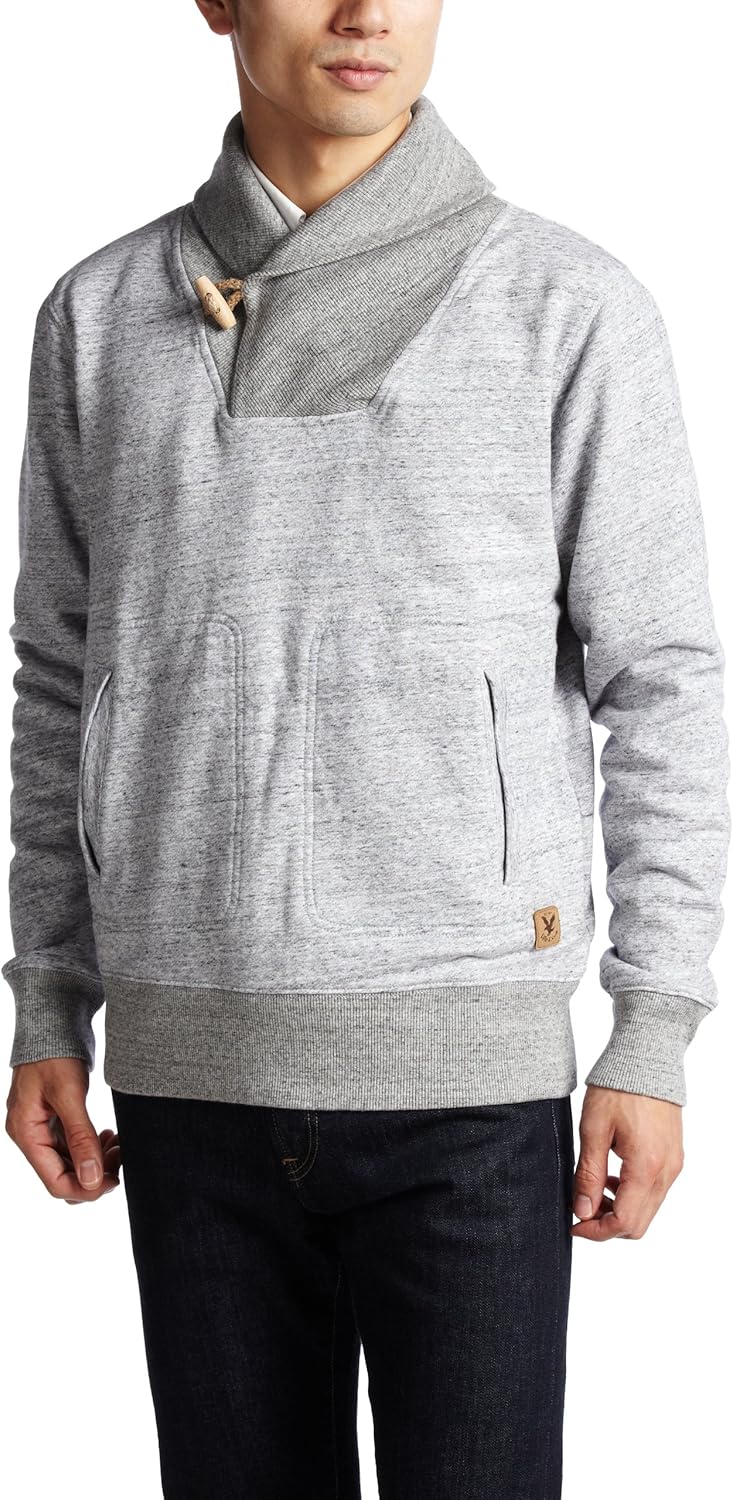 

Толстовка Lil & Scott LV112341602/KB742V70 с воротником-шалью и пуговицами для даффла Lyle & Scott, серый