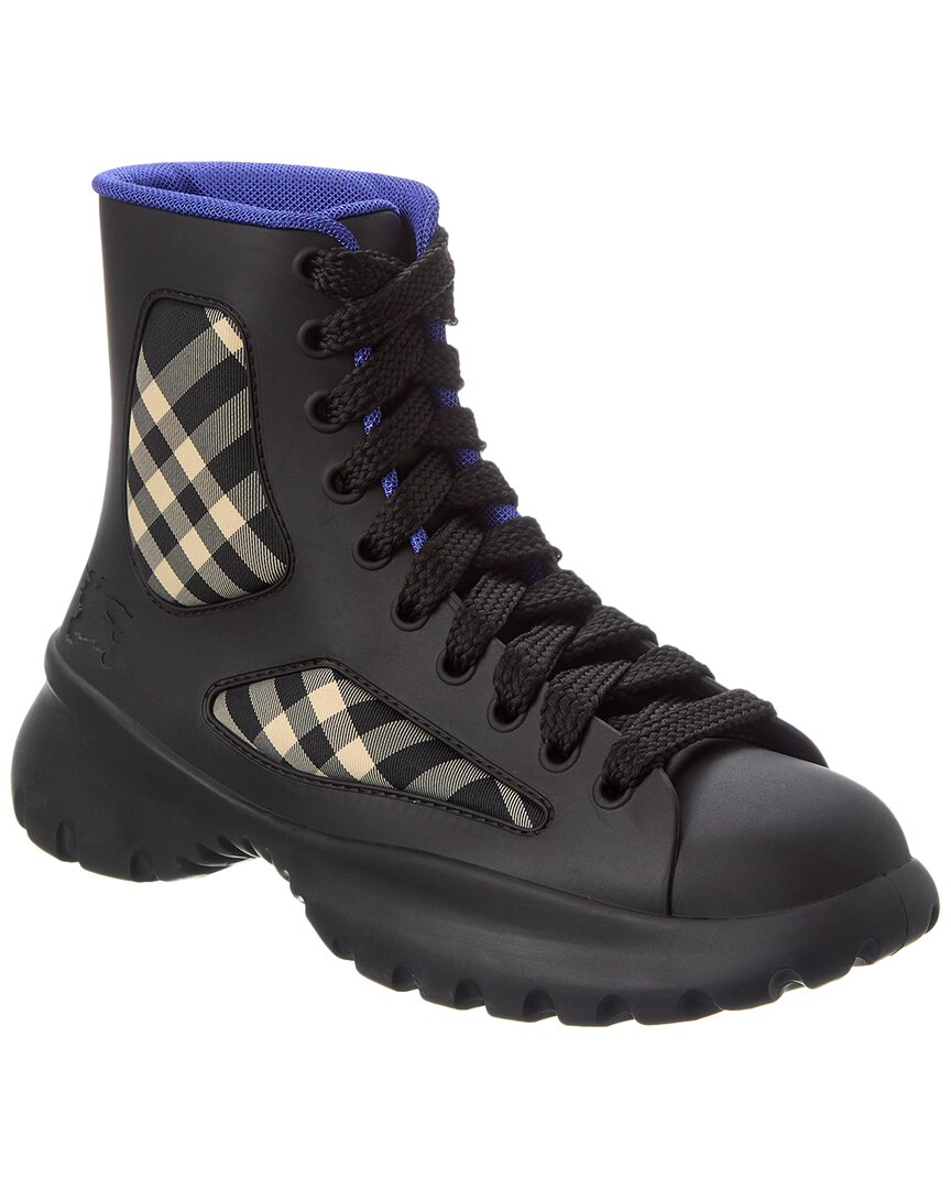 

Ботинки Burberry Boulder из резины и парусины на шнуровке