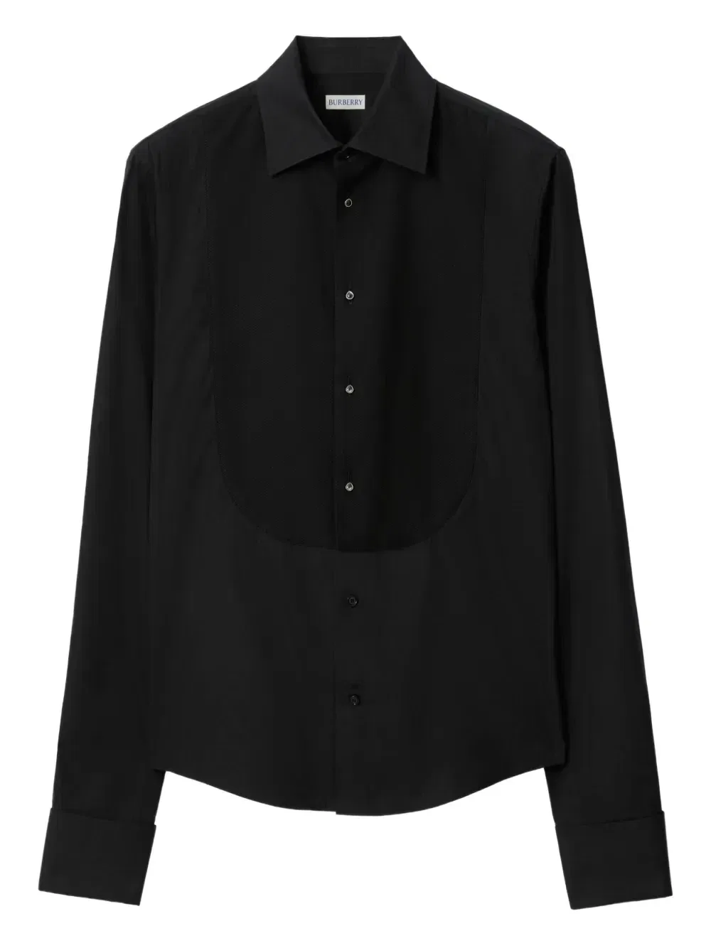 Рубашка BURBERRY из ткани пике, черный