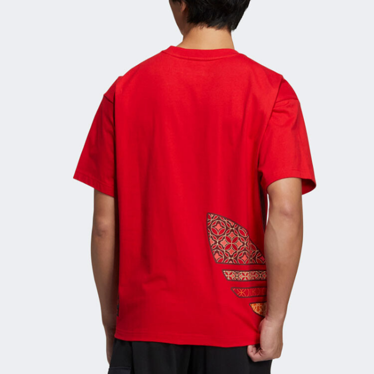 Футболка унисекс красная Adidas Originals, красный — фото 3