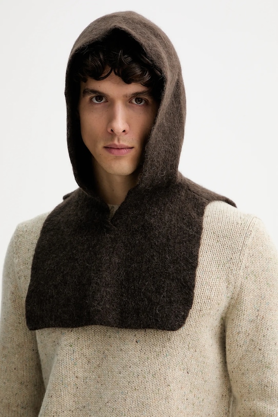 

Шерстяная балаклава American Vintage, коричневый